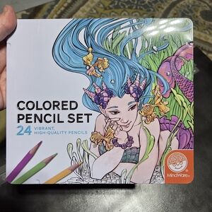 MindWare Colored Pencil Set - Vibrant Blue and Purple